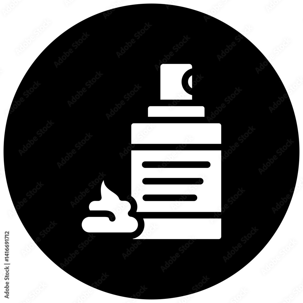 Barber Foam Icon Style Barber Foam Icon Style