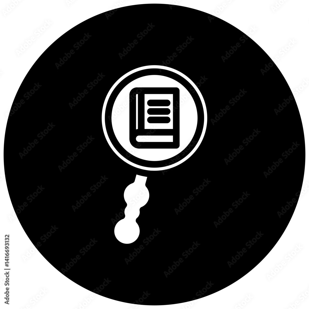 Find Book Icon Style Find Book Icon Style