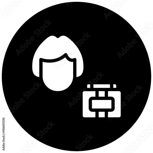 Hair Mask Icon Style