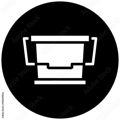 Milk Bucket Icon Style