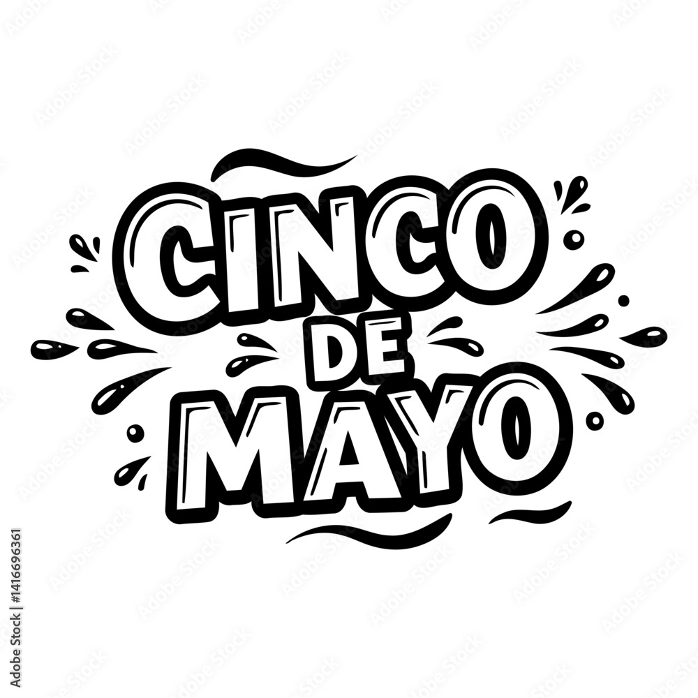 Fototapeta premium Bold, stylized lettering of 