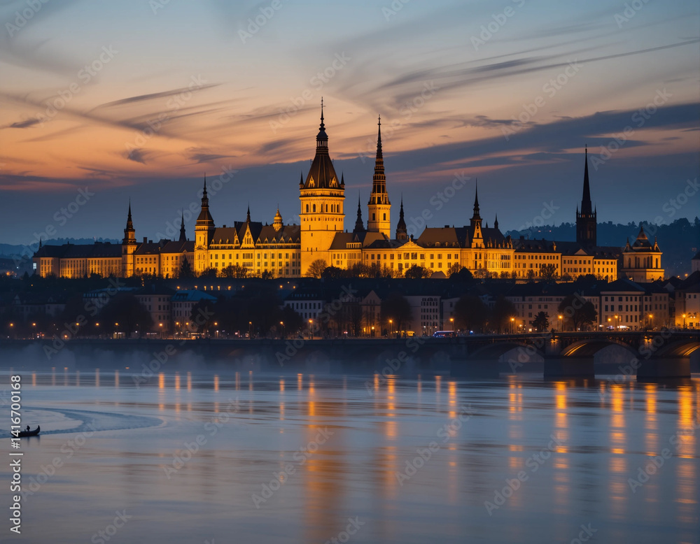 Nürnberg Twilight — A Historical Skyline in Harmony