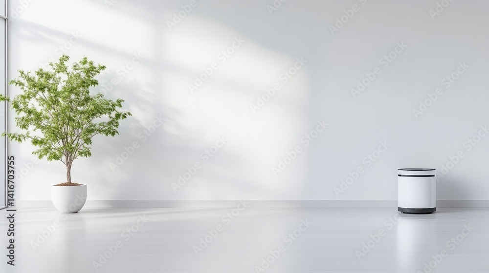 Obraz premium Minimalist modern empty room interior design