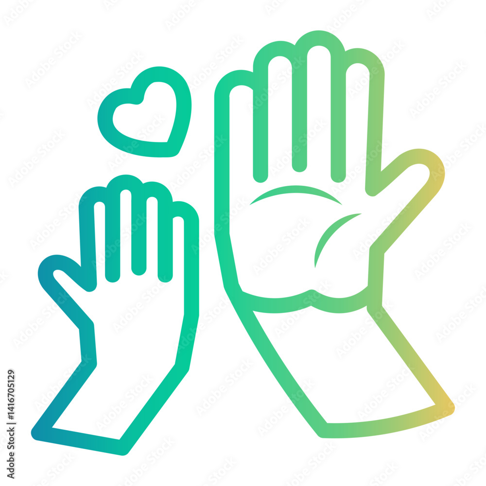 Obraz premium childrens day Line Gradient Icon