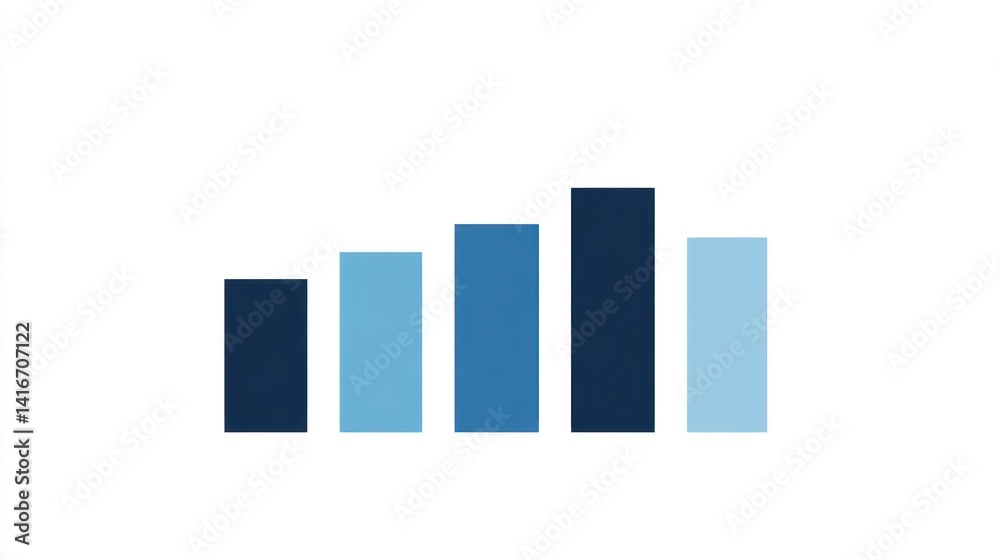 Bar graph showing increasing values Bar graph showing increasing values