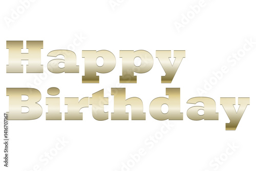 Happy Birthday（誕生日おめでとう）のシンプルなロゴマーク
