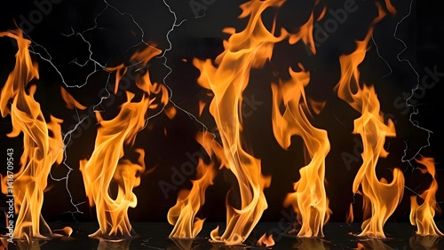 Flames, Fire, Dramatic Blaze