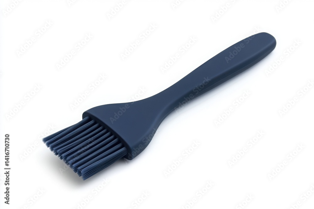 Navy blue silicone basting brush ideal for cooking product visuals and grill accessory mockups Navy blue silicone basting brush ideal for cooking product visuals and grill accessory mockups