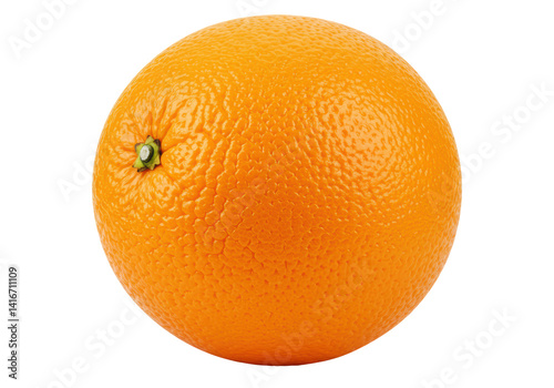 Isolated Single Vibrant Orange