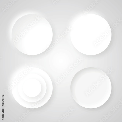 白いサークルボタン