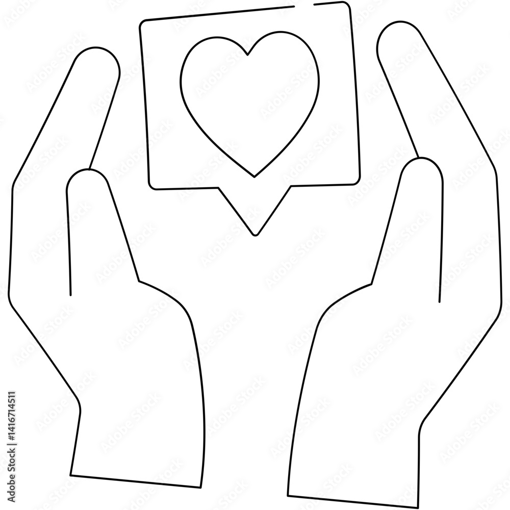 Obraz premium Volunteer Icon