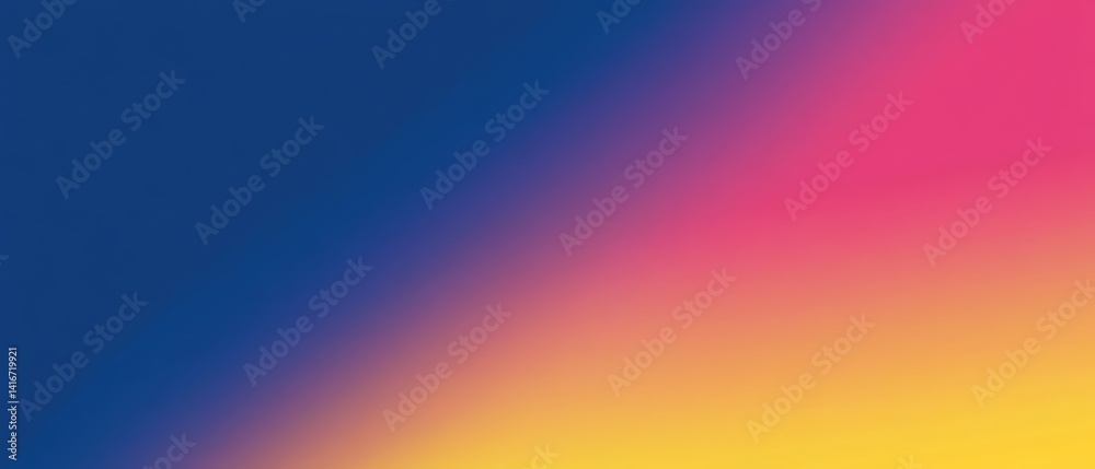 Naklejka premium Colorful abstract gradient background design for modern digital art, graphic projects, and vibrant website themes with blue, pink, and yellow tones.