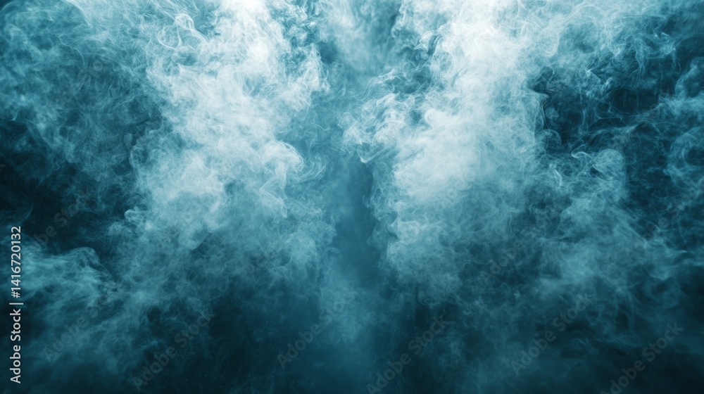 The image is of a blue sky with smoke coming out of it The image is of a blue sky with smoke coming out of it