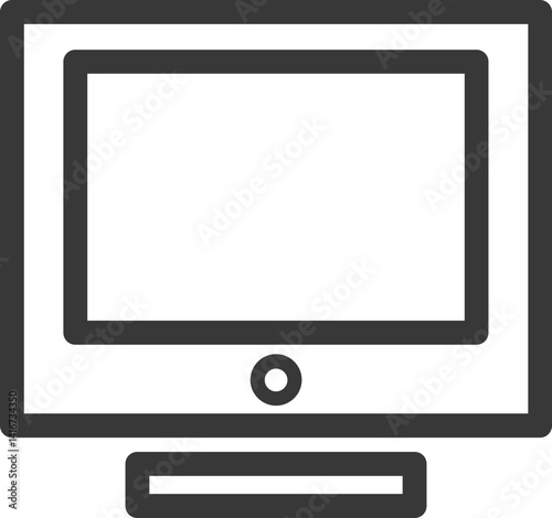 Monitor Vector Icon Stock Illustration