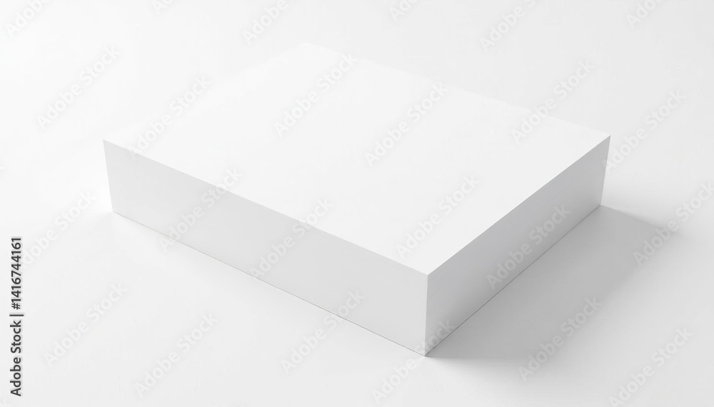 Stack of plain white paper sheets isolated on white backdrop, school, document, business Stack of plain white paper sheets isolated on white backdrop, school, document, business
