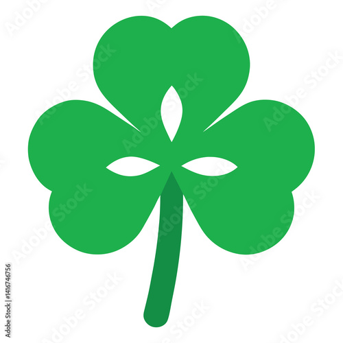 Four leaf-clover-icon-on-white background.  