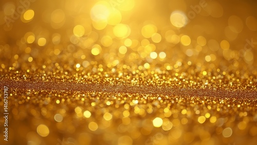 Abstract sparkling golden surface with soft focus