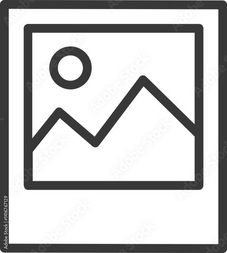 Image Upload Vector Icon Stock Illustration