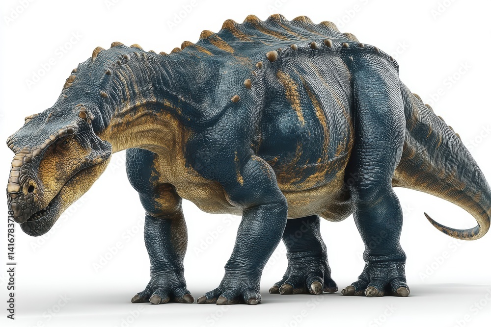 Fototapeta premium Prehistoric creature, a digitally rendered illustration.