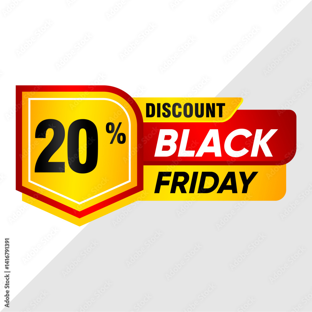 20% Discount Banner - Best Deal Offer Template 20% Discount Banner - Best Deal Offer Template