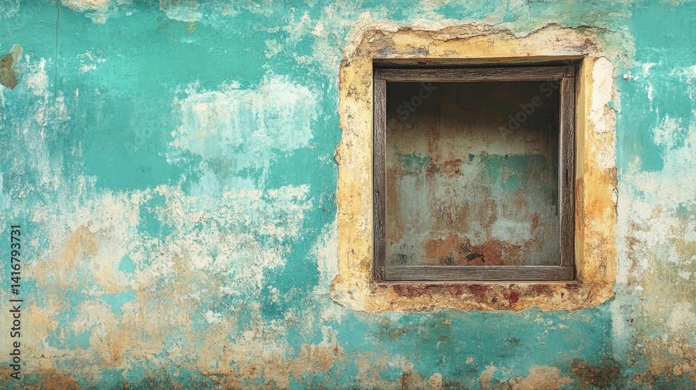 Naklejka premium Vintage texture wall capturing the essence of fine art photography