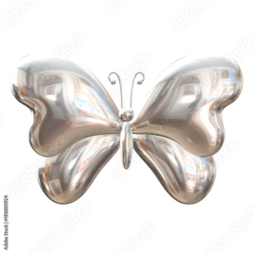3D Shiny Metalic Stickers 