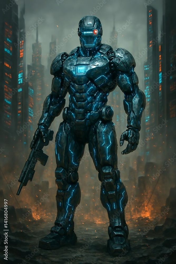 Cybernetic Augmented Warrior (AI Generated) Cybernetic Augmented Warrior (AI Generated)