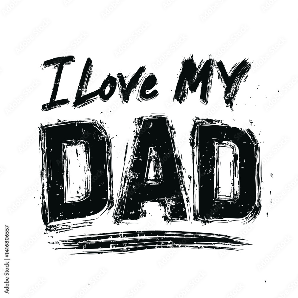 Fototapeta premium Monochrome illustration featuring the phrase 