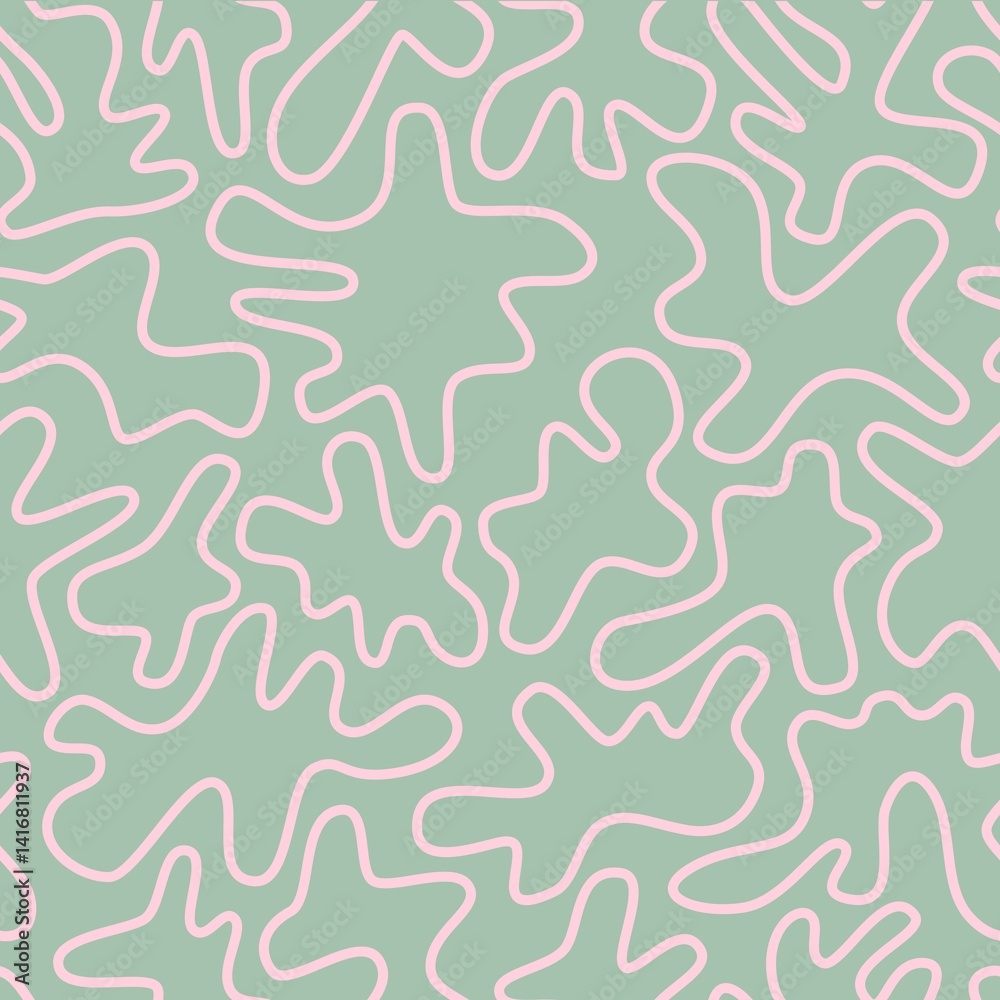 Abstract Shapes, Colorful Seamless Pattern Abstract Shapes, Colorful Seamless Pattern