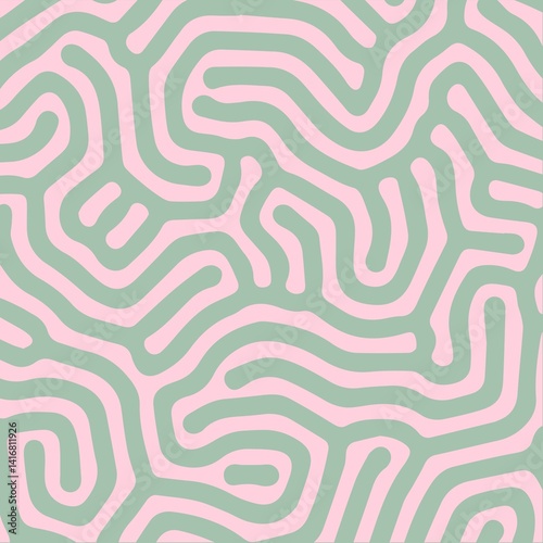 Abstract Shapes, Colorful Seamless Pattern
