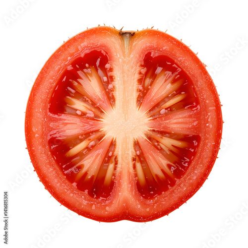 Wallpaper Mural Red Tomato Slice on Transparent Background Torontodigital.ca