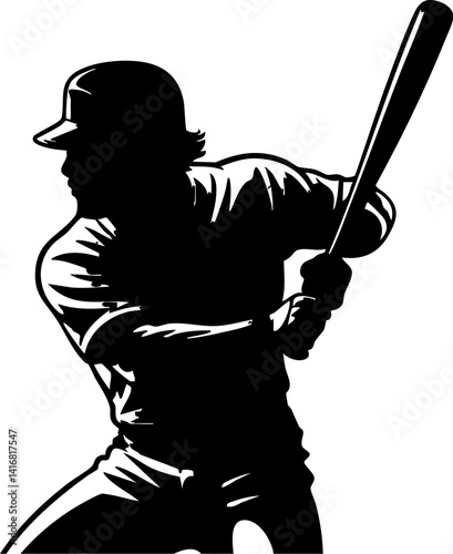 vector illustration of a baseball player
