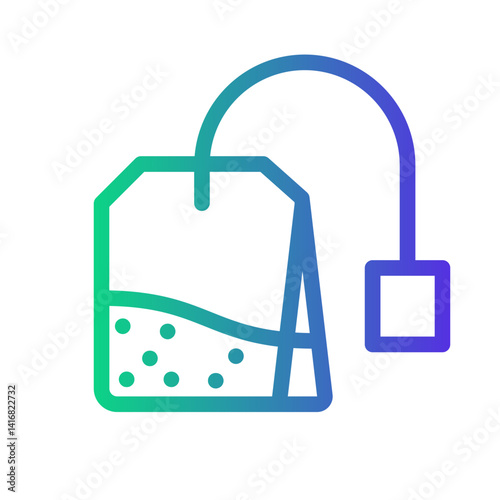 teabag Line Gradient Icon