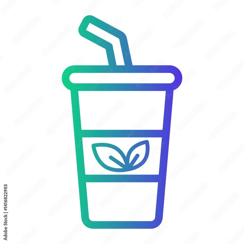 cup Line Gradient Icon cup Line Gradient Icon