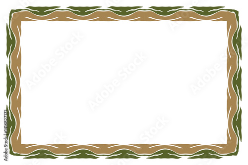 simple border design for illustration board vector