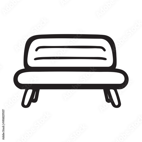 Bench vector icon