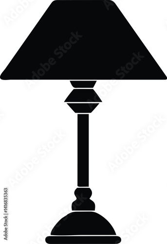 vintage table lamp icon