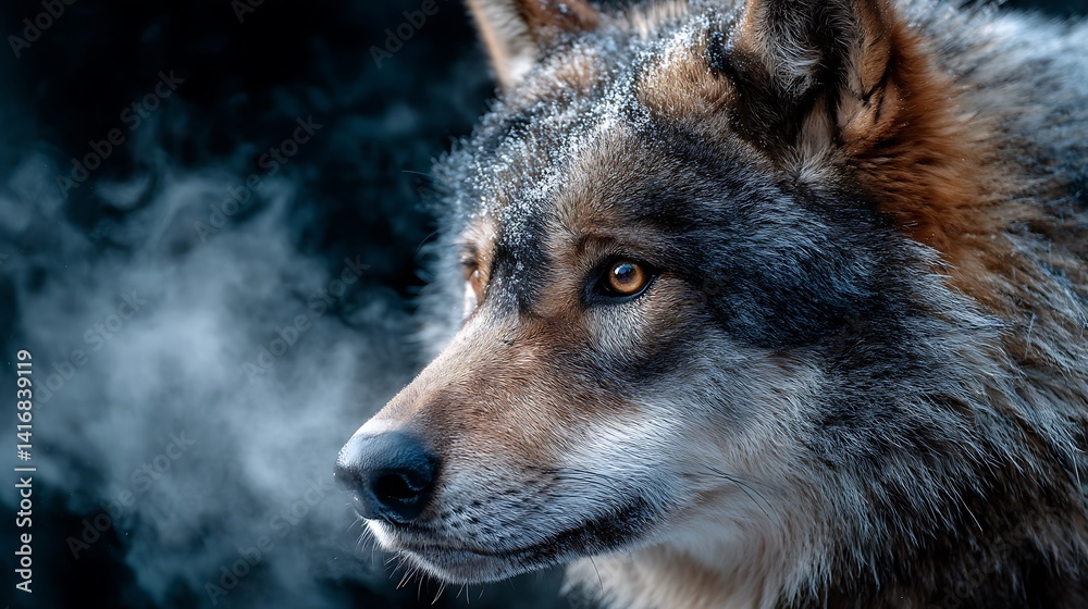 Fototapeta premium Close-up wolf portrait