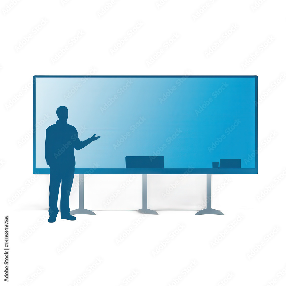A professional speaker presents in front of a large, modern screen in a spacious conference room, emphasizing technology and innovation , isolated on white or transparent png A professional speaker presents in front of a large, modern screen in a spacious conference room, emphasizing technology and innovation , isolated on white or transparent png