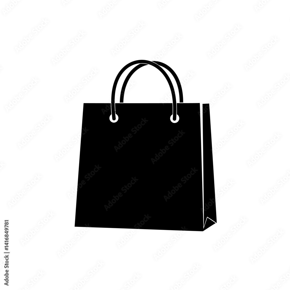 Simple Black Shopping Bag Icon Retail, Ecommerce, and Shopping Graphic Simple Black Shopping Bag Icon Retail, Ecommerce, and Shopping Graphic