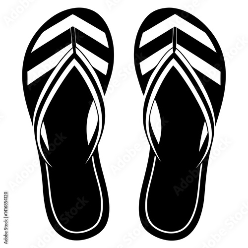 Vibrant summer flip flops vector design in AI format – perfect for microstock, print, or digital use. Fully editable and ready to go!