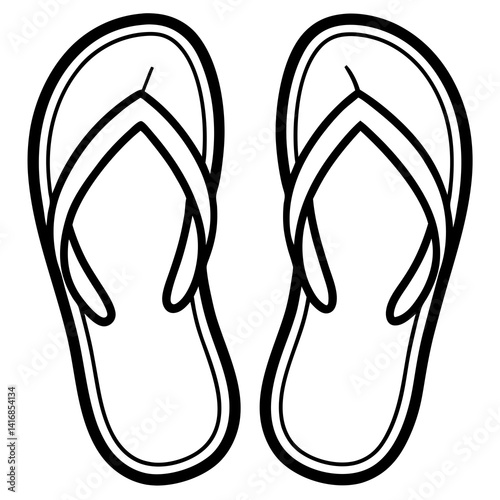 Vibrant summer flip flops vector design in AI format – perfect for microstock, print, or digital use. Fully editable and ready to go!