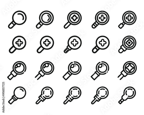 search icon set