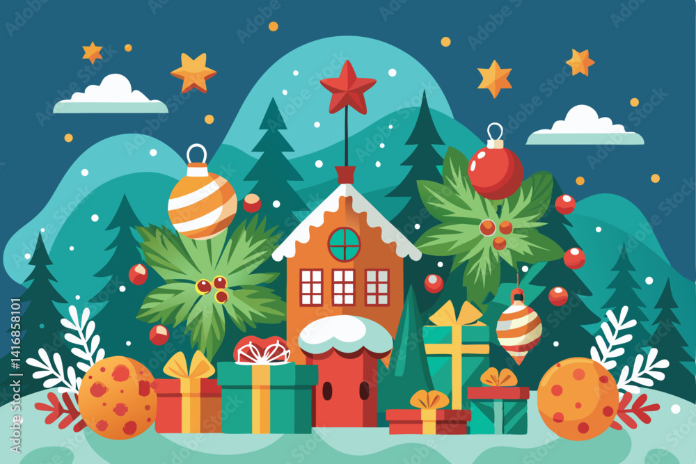 Creative Christmas Background Scene
Creative Christmas Background Scene