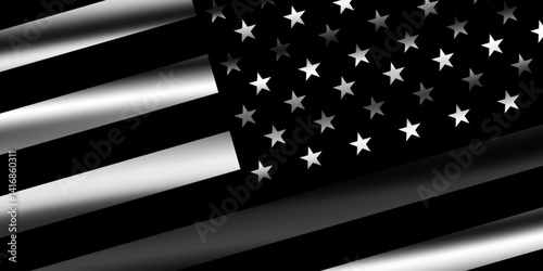 May Is National Correctional Officers Week. American Flag. Great for posters, banners, social media and more. Black background.