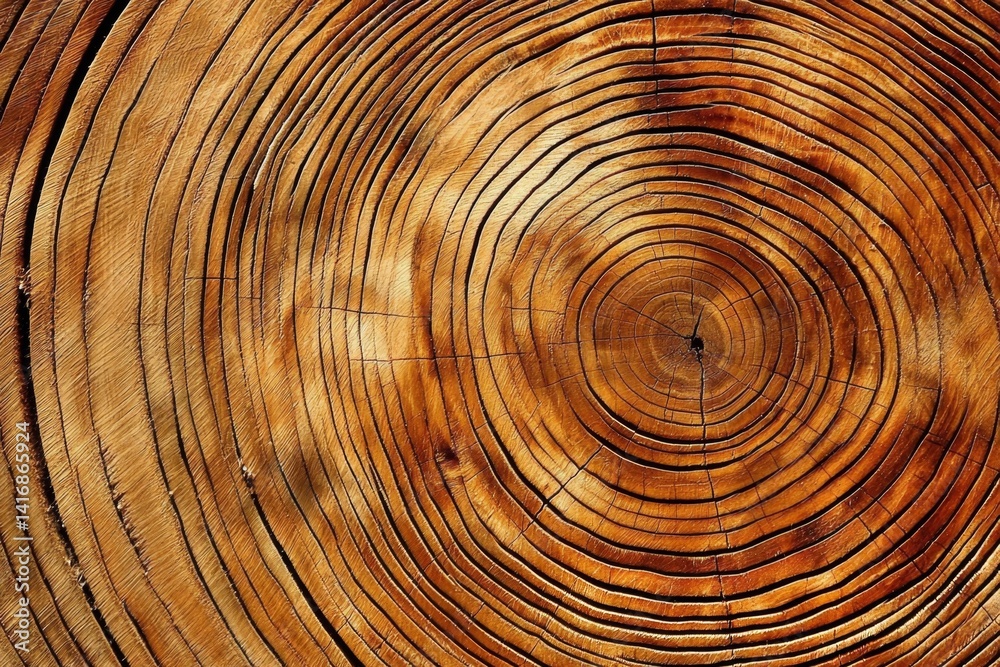 Fototapeta premium Exploring the natural beauty of wooden cross-sections and their significance.