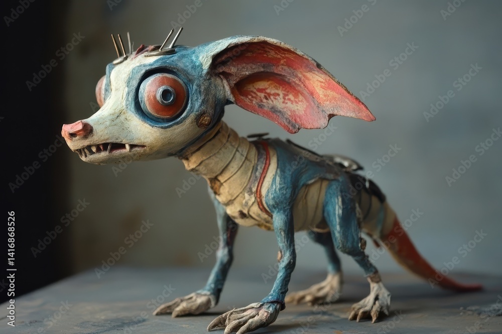 Fototapeta premium Fantastical creature toy invites kids into a world of creativity, adventure, and make-believe storytelling fun
