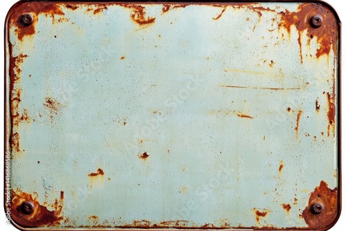 This rust-eaten plate features a classic look filled with character.