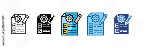 Contract Management  Icon Element For Design