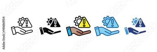 Risk Management  Icon Element For Design